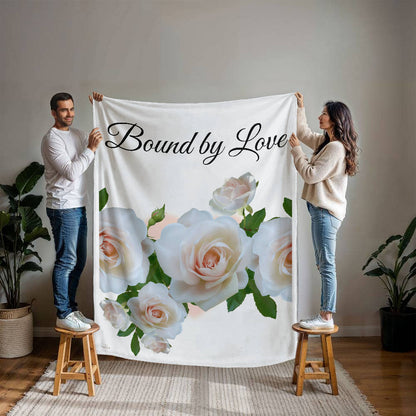 Bound by Love Blanket (White - wedding, engagement, anniversary)