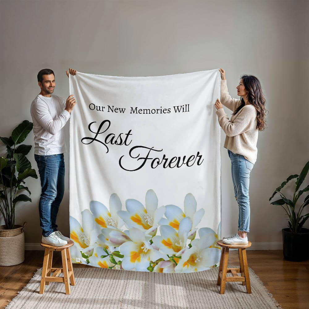 Our New Memories Will Last Forever - (White - wedding, engagement, anniversaries)