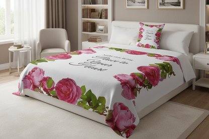 Roses Blanket - (May this bring peace to your heart).