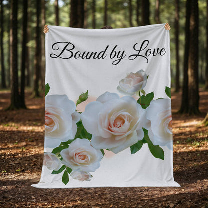 Bound by Love Blanket (White - wedding, engagement, anniversary)