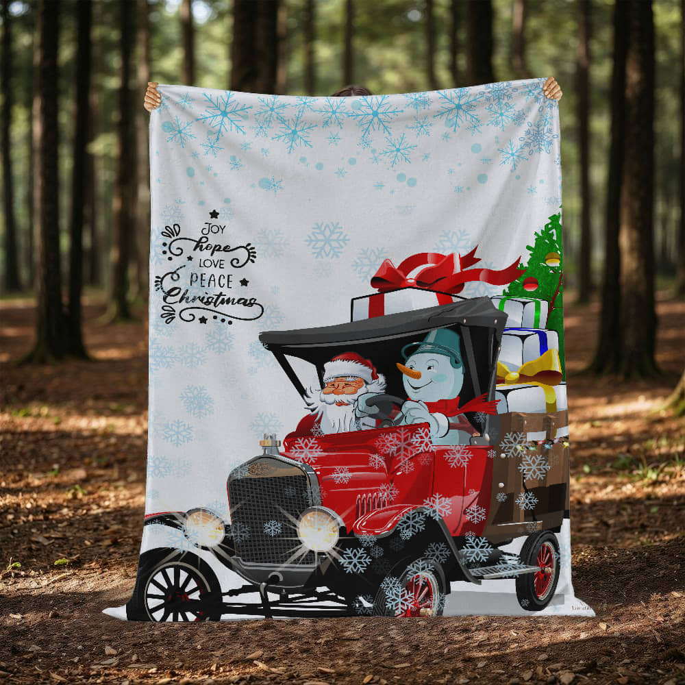 Santa & Snowman Blanket