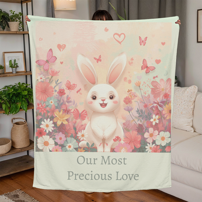 Our Most Precious Love - Baby Jersey Fleece Blanket