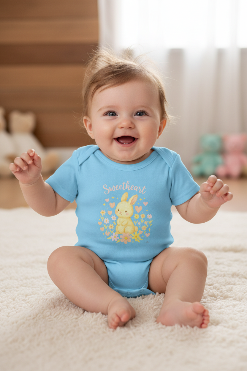 Sweetheart Bunny – Newborn Bodysuit