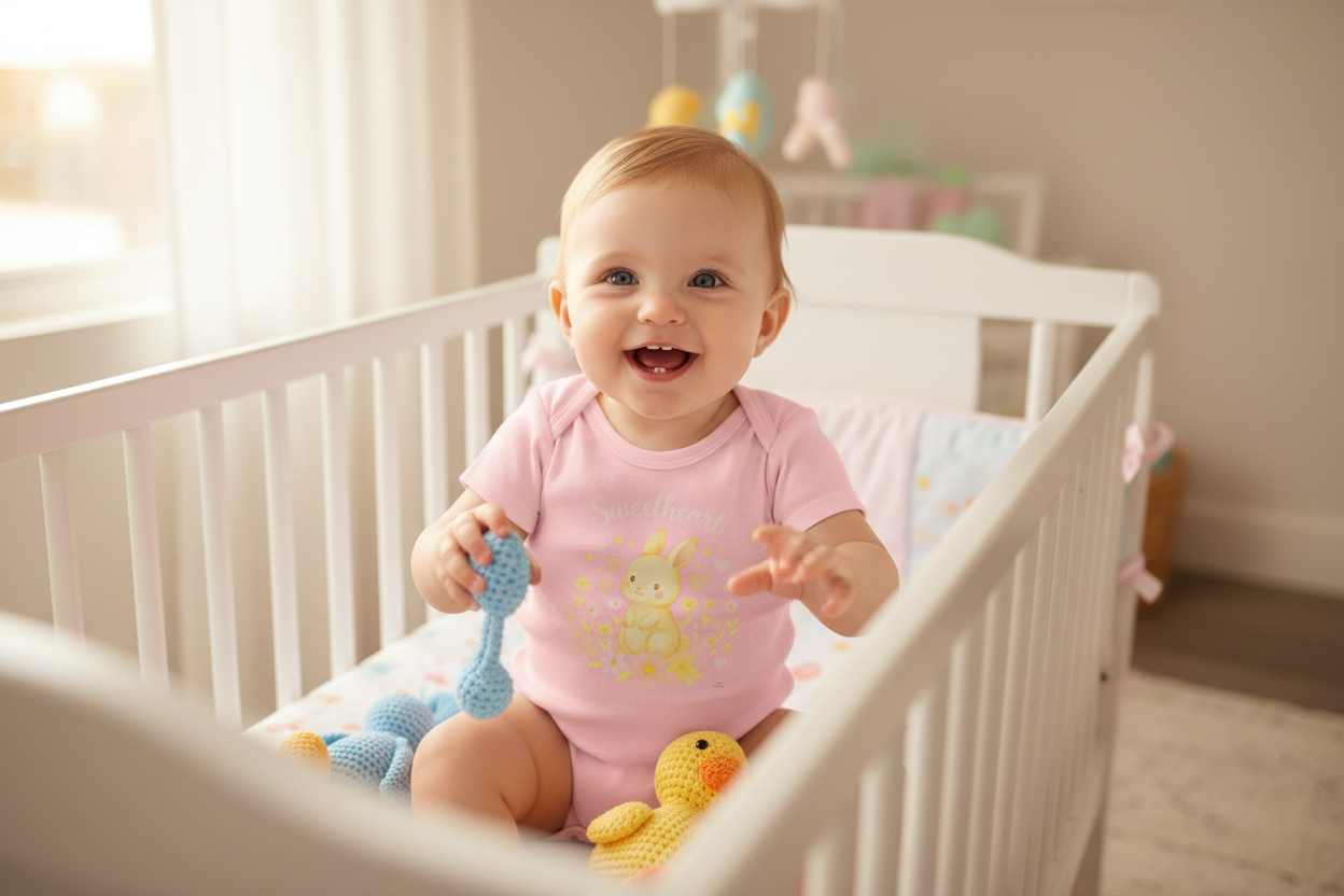 Sweetheart Bunny – Newborn Bodysuit