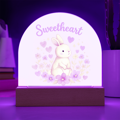 Sweetheart Glow - Dome Acrylic Plaque Night Light
