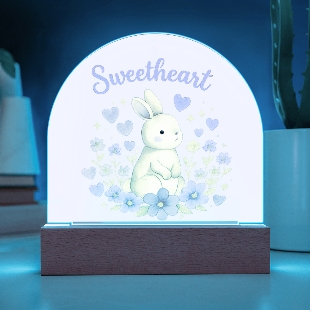 Sweetheart Glow - Dome Acrylic Plaque Night Light