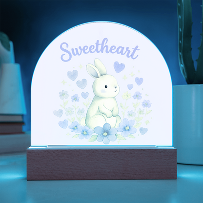 Sweetheart Glow - Dome Acrylic Plaque Night Light
