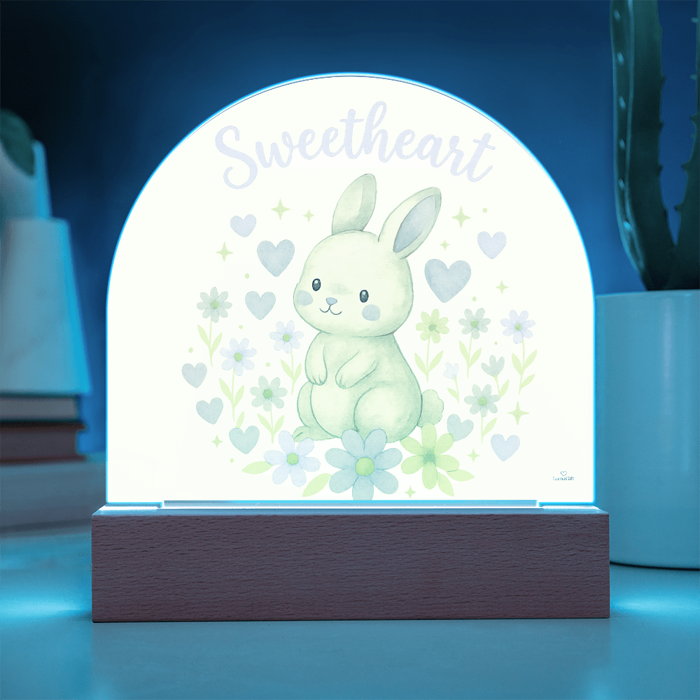 Sweetheart Glow – Dome Acrylic Plaque Night Light