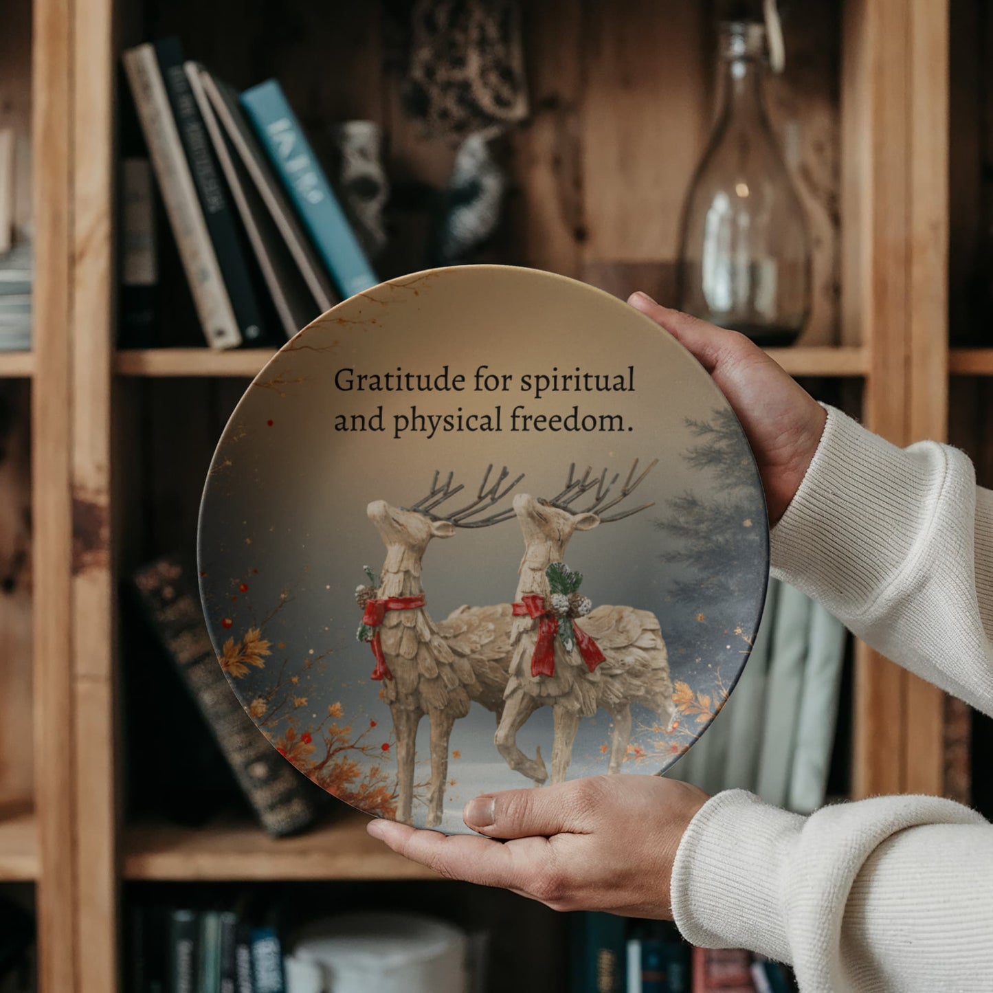 Gratitude for spiritual and physical freedom Plate