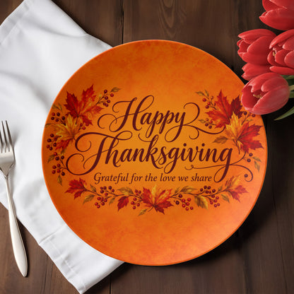 Grateful Hearts - Thanksgiving Plate