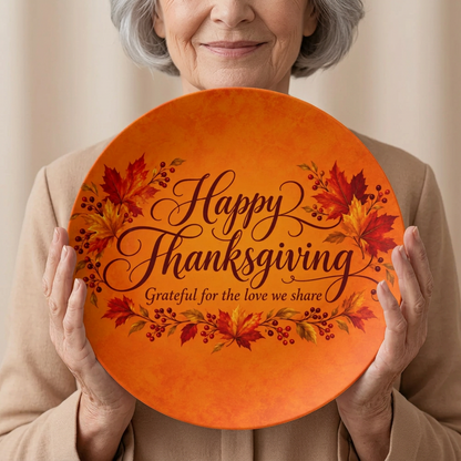 Grateful Hearts - Thanksgiving Plate