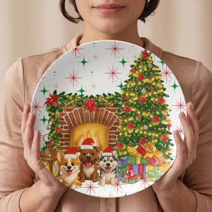 Dog's Christmas Plate