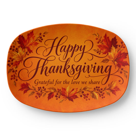 Grateful Hearts - Thanksgiving Serving Platter