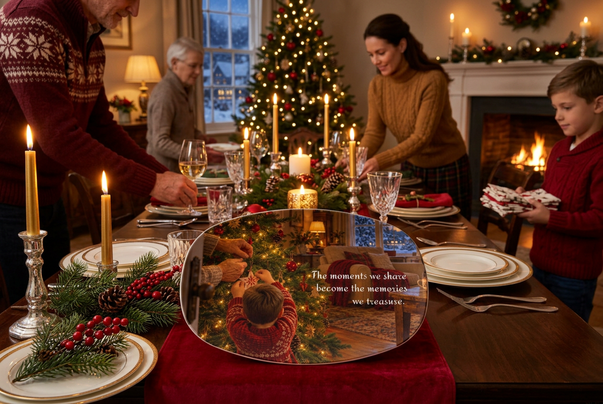 Treasured Moments - Christmas Serving Platter