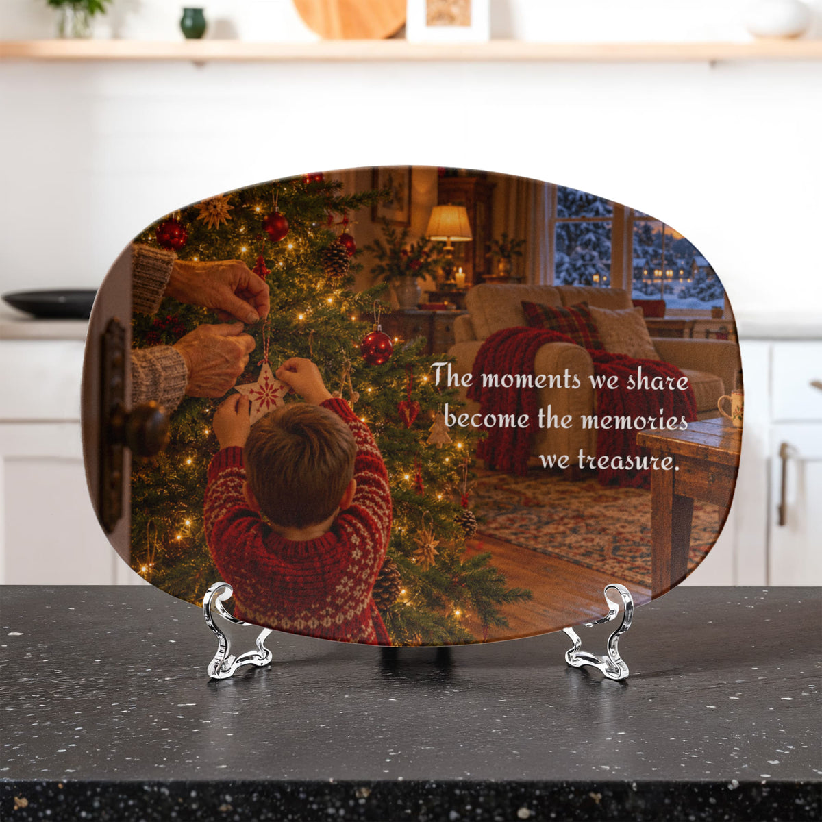 Treasured Moments - Christmas Serving Platter