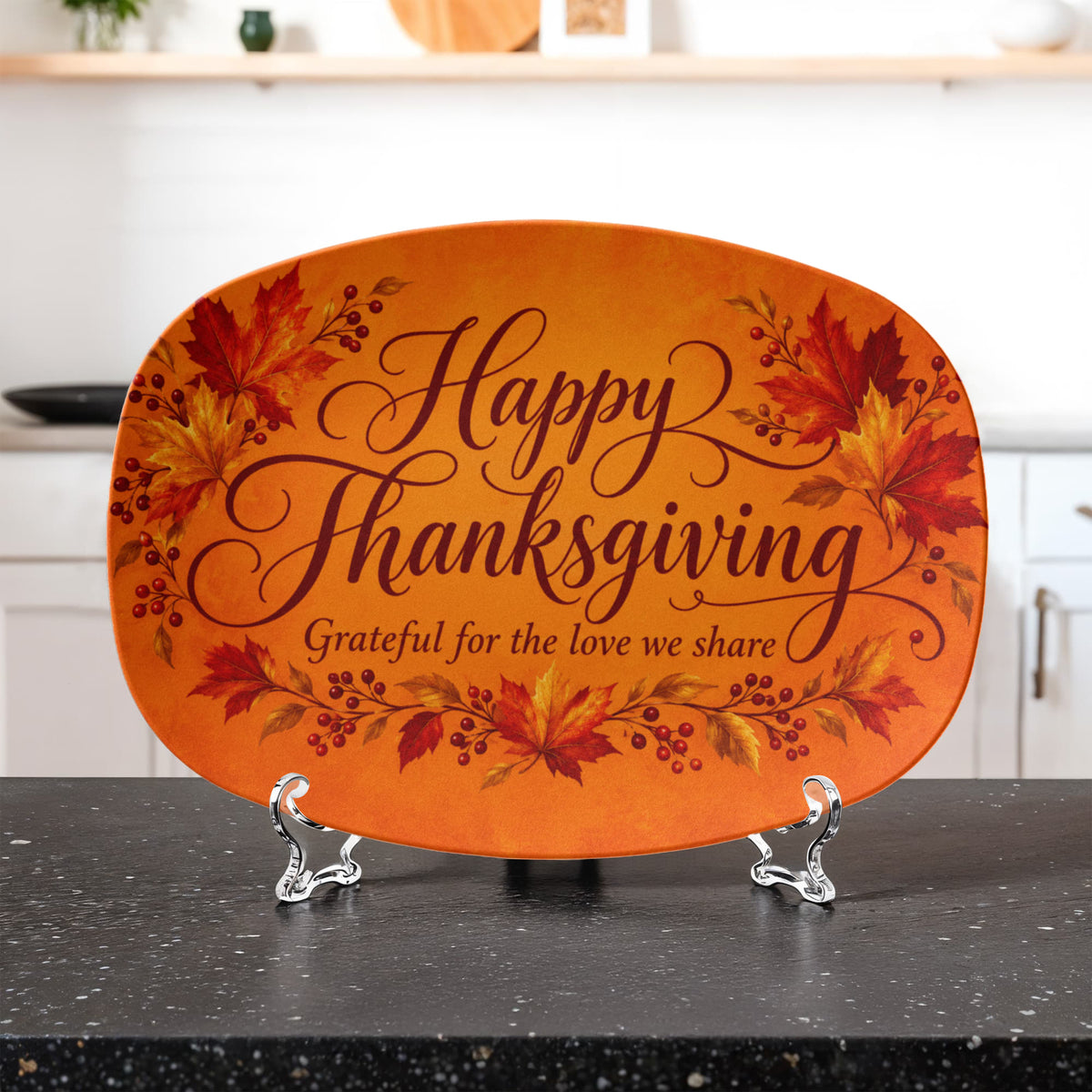Grateful Hearts - Thanksgiving Serving Platter