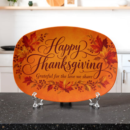 Grateful Hearts - Thanksgiving Serving Platter