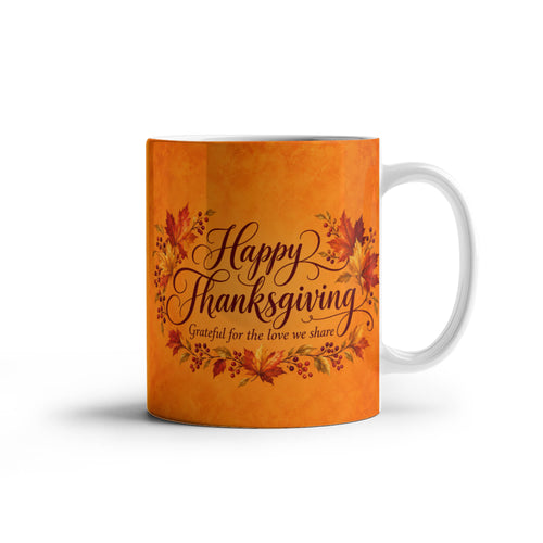 Grateful Hearts Thanksgiving Mug