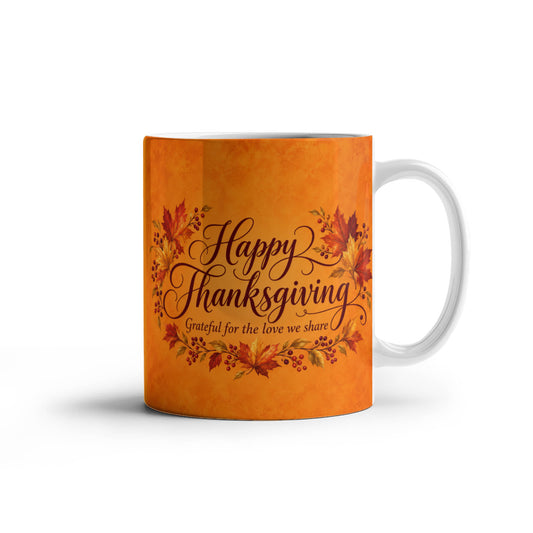 Grateful Hearts Thanksgiving Mug