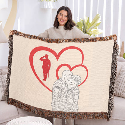 Love Through Service – Woven Blanket