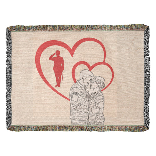 Love Through Service – Woven Blanket