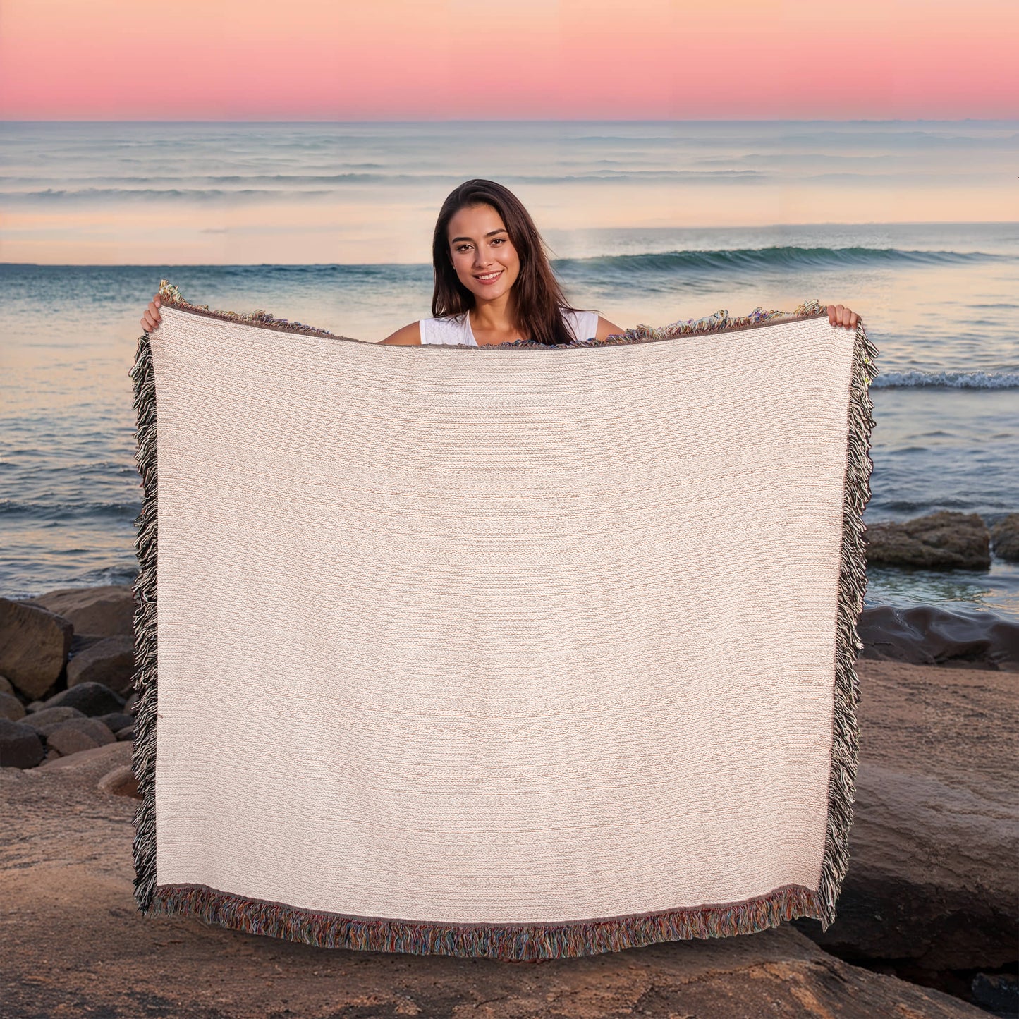 Love Through Service – Woven Blanket
