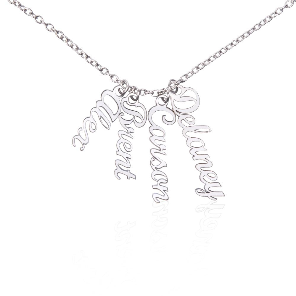 Vertical Name Necklace for females