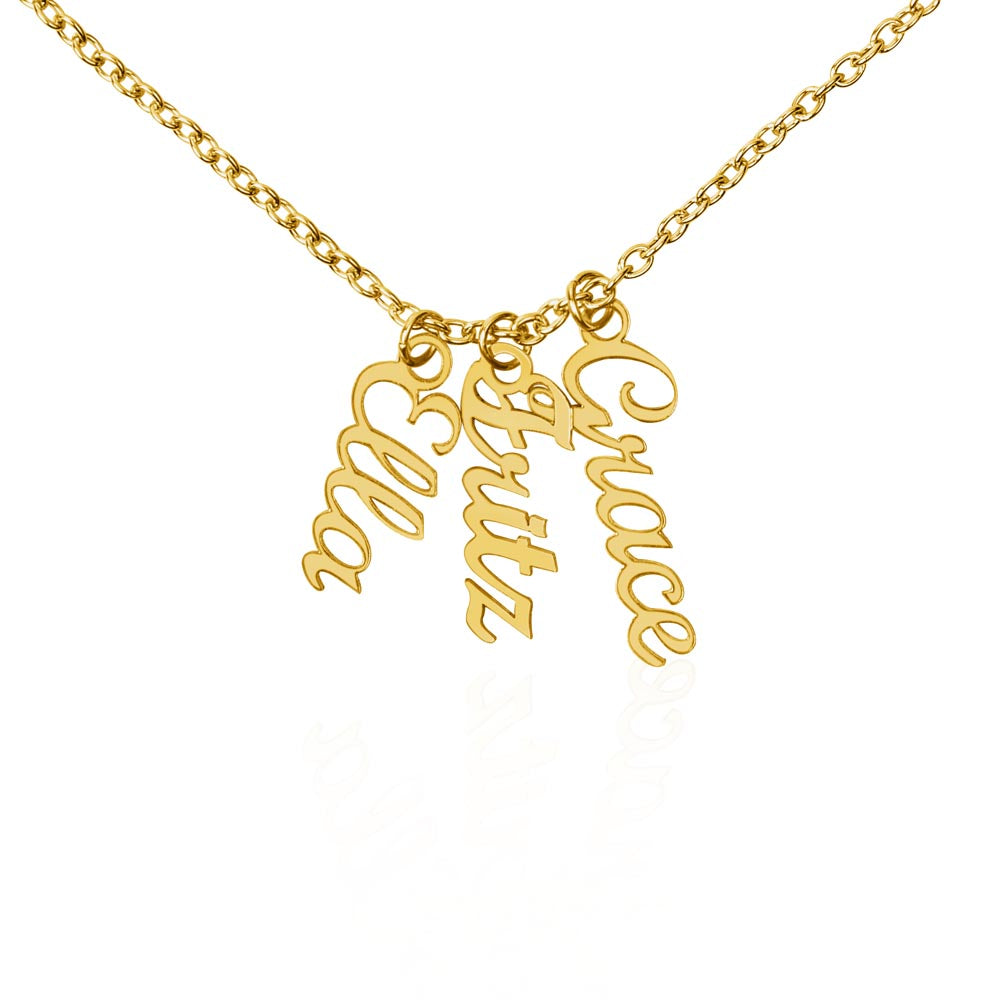 Vertical Name Necklace for females