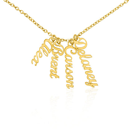 Vertical Name Necklace for females