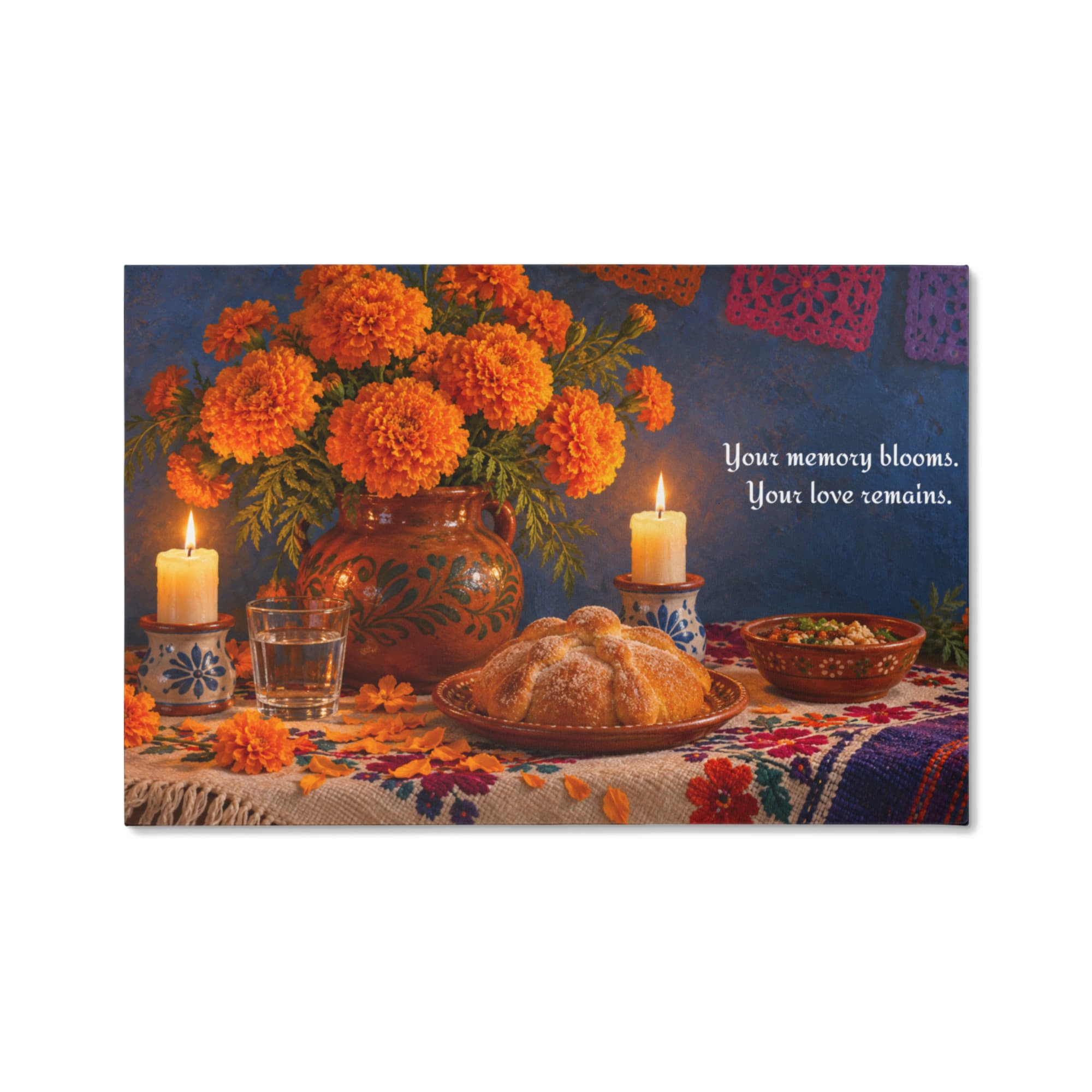 Día de los Muertos Canvas | Your Memory Blooms | LumaGift