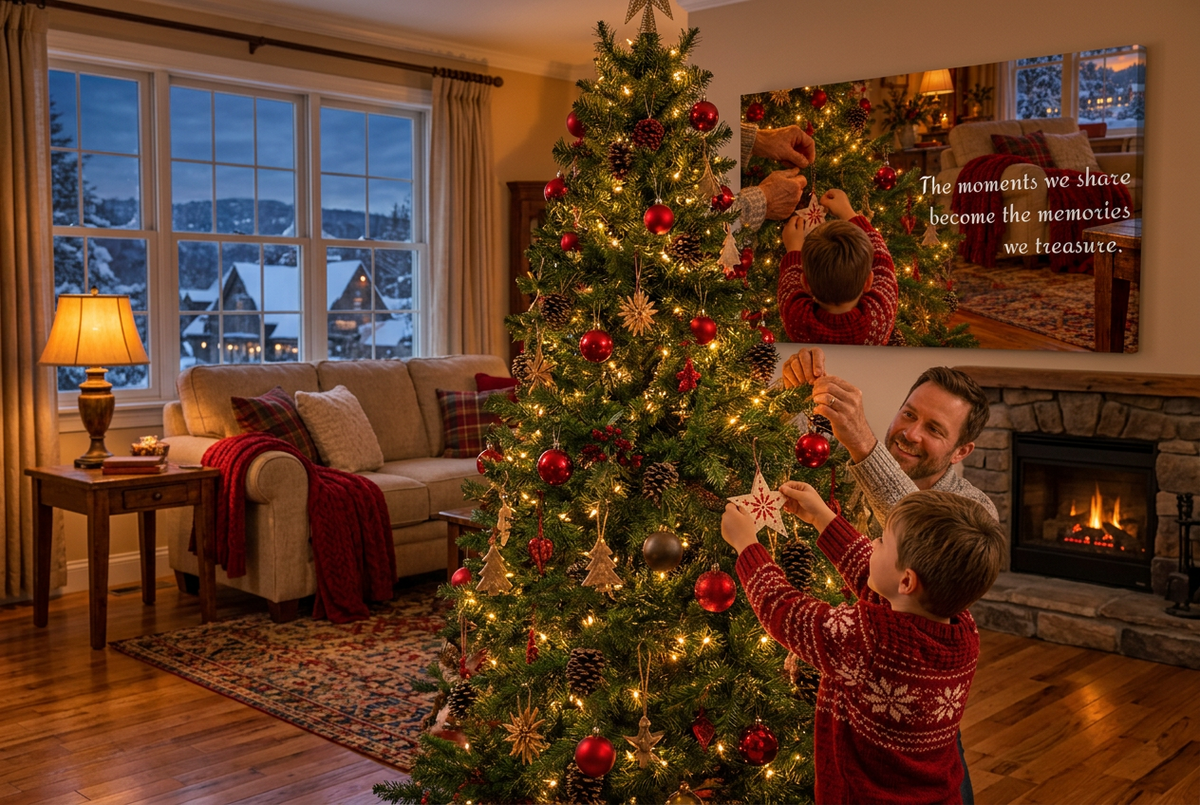 Treasured Moments — Christmas Canvas Wall Art