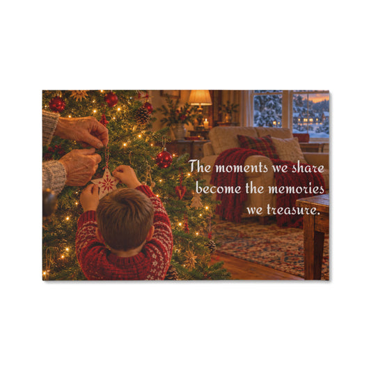 Treasured Moments — Christmas Canvas Wall Art