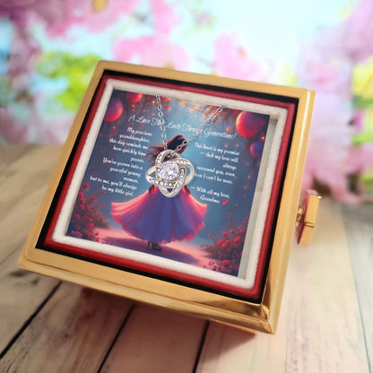 A Love That Lasts Through Generations – Quinceañera Knot Necklace from Grandma