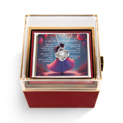 A Love That Lasts Through Generations – Quinceañera Knot Necklace from Grandma