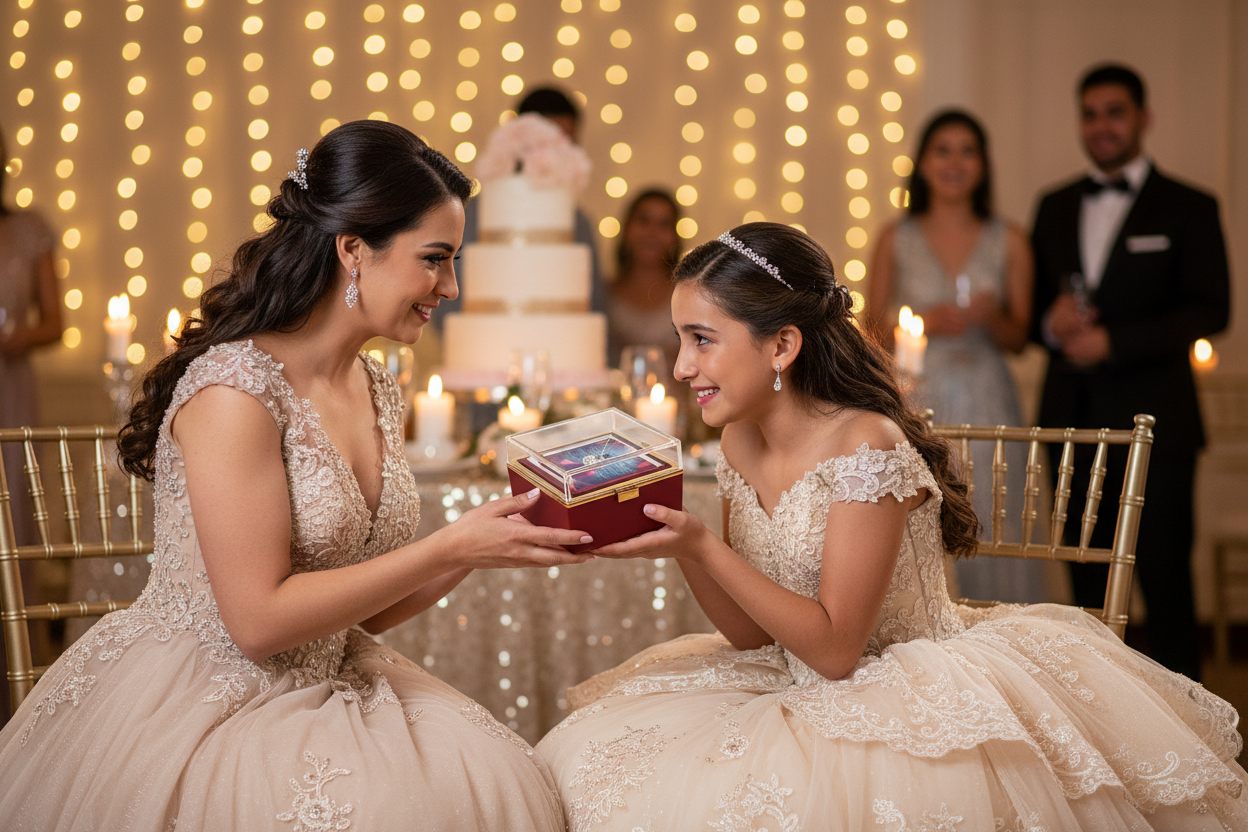 A Love That Lasts Through Generations – Quinceañera Knot Necklace from Grandma