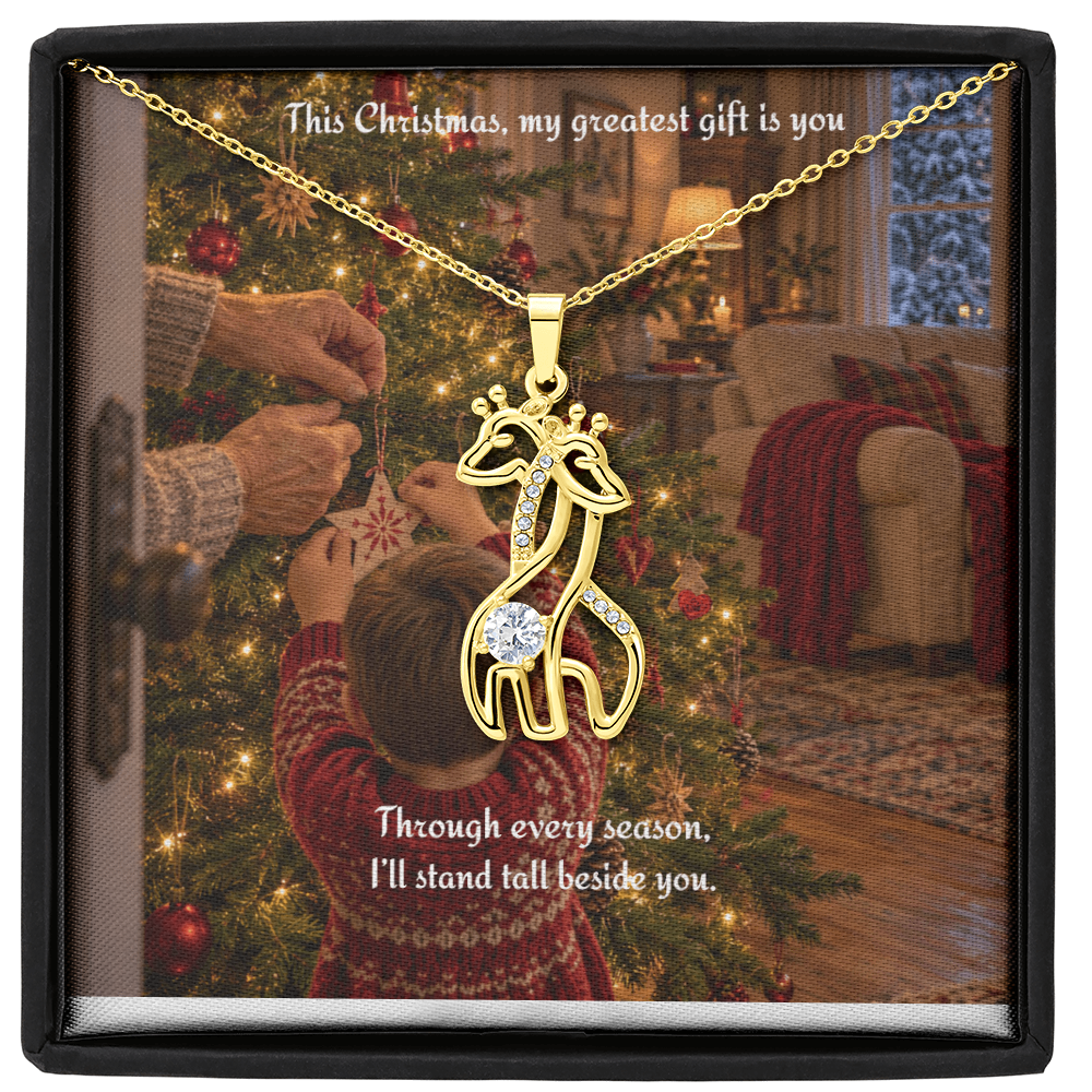Treasured Moments - Christmas Giraffe Necklace