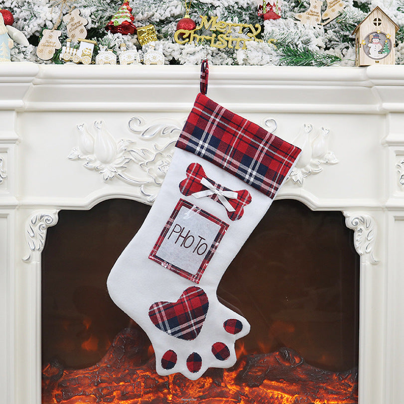 Puppy Paw Holiday Stocking