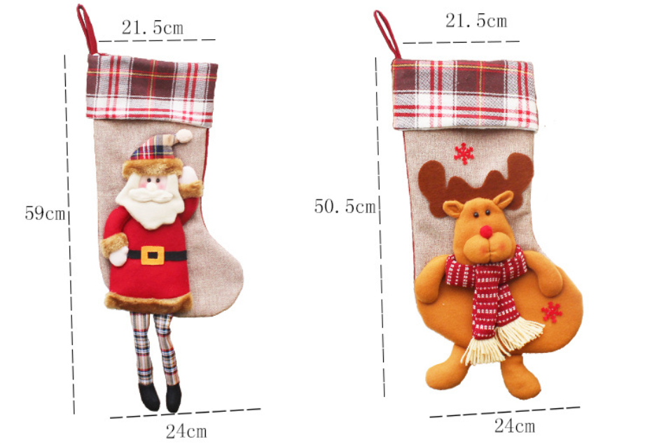 Festive Holiday Stocking Bags
