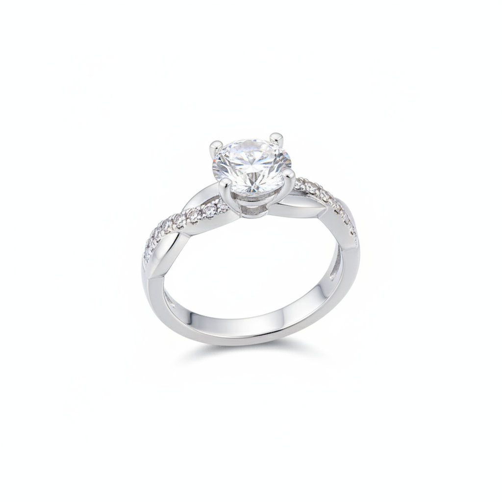 S925 Silver Celestial Wave Ring by Mujing