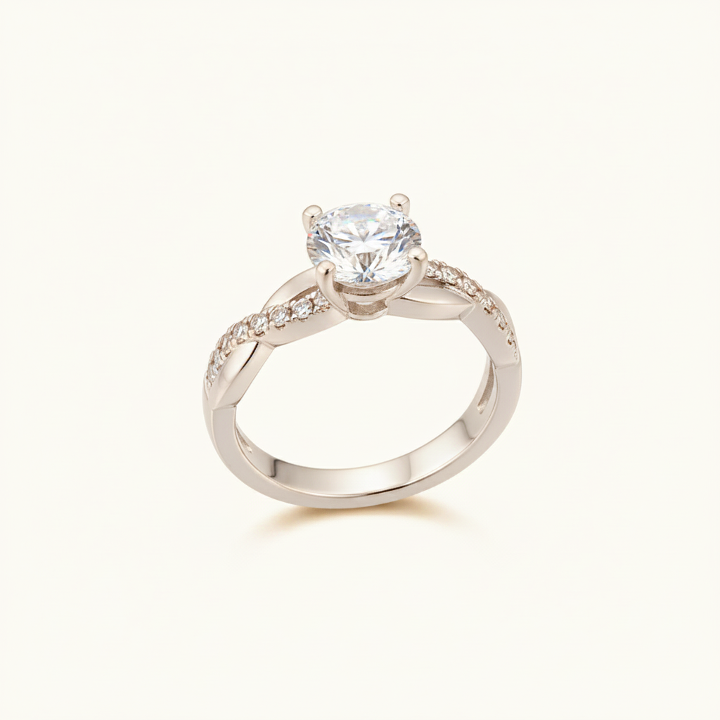 S925 Silver Celestial Wave Ring by Mujing
