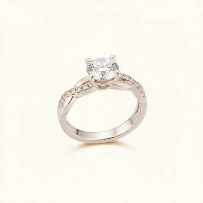 S925 Silver Celestial Wave Ring by Mujing