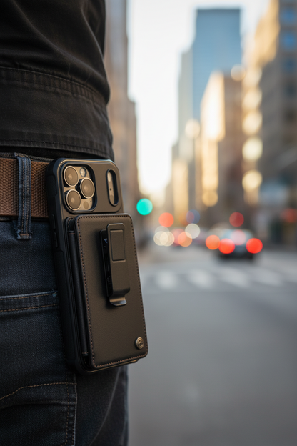 Anti-Theft Mobile Phone Case with Holster Design