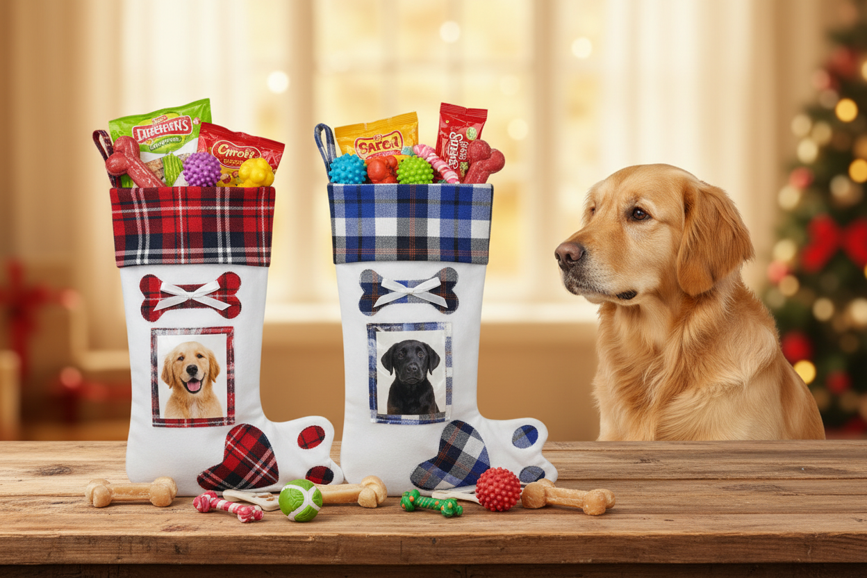 Puppy Paw Holiday Stocking