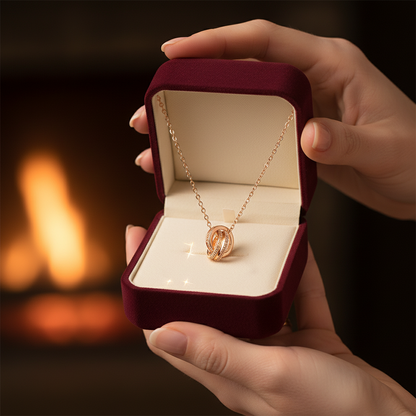 Harmony Ring Pendant Necklace (S925 Silver)
