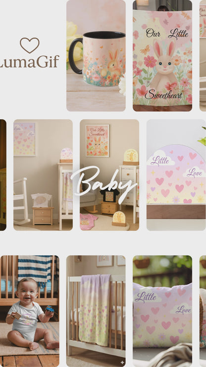 Sweetheart Jersey Fleece Baby Blanket.