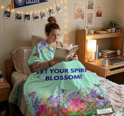 Let Your Spirit Blossom! Blanket